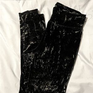 Velvet leggings from Express Size L.